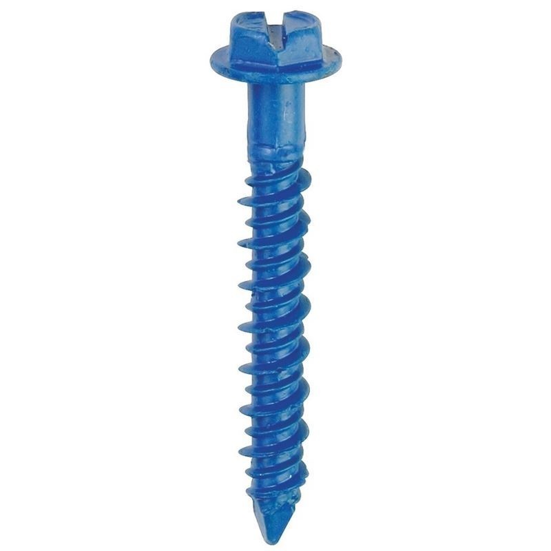 Hex Head Concrete Screws|1/4″|3/16″|6″|5″|4″|3-3/4″|3-1/4″|2-3/4″|2-1/4″|1-1/4″|1-3/4″