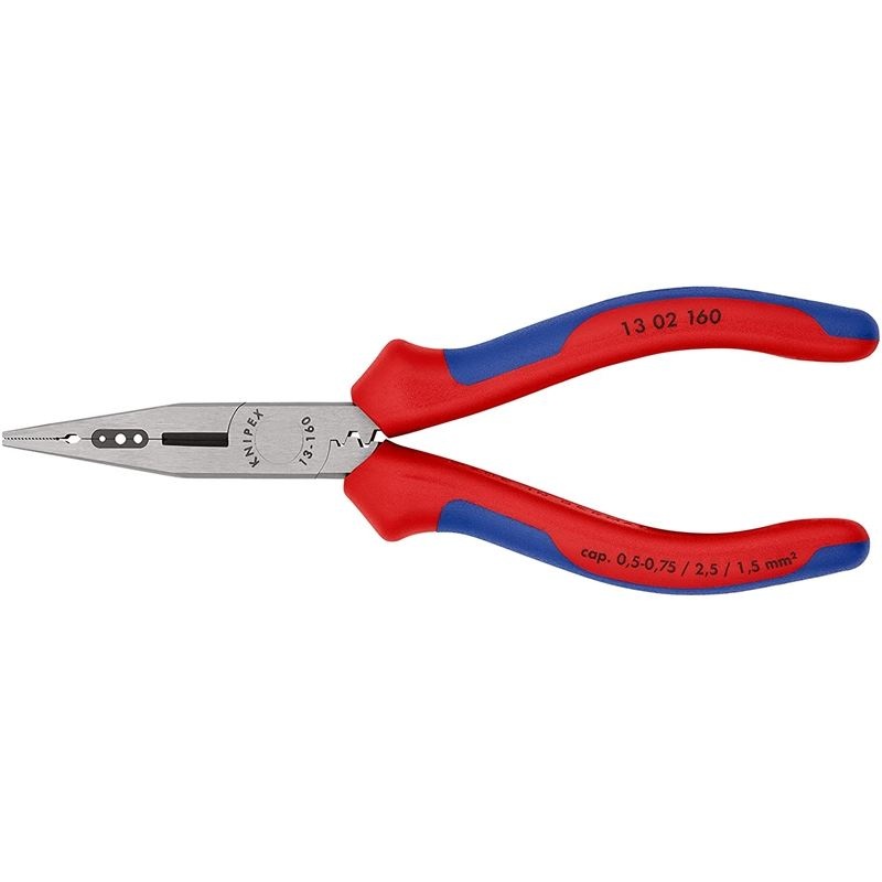 KNIPEX 13 02 160 SBA 6-1/4 in 4-in-1 Electricians’ Pliers, Metric Wire, Multi-Component