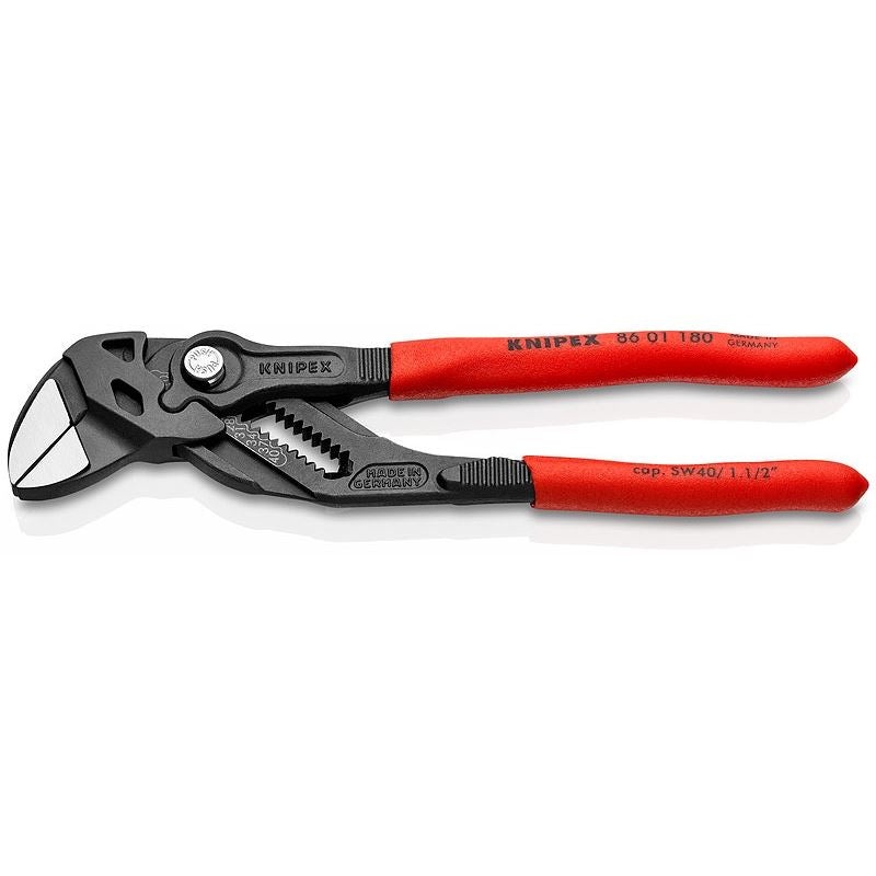 Knipex Tools 86 01 180 Pliers Wrench with Black Finish, 7.25