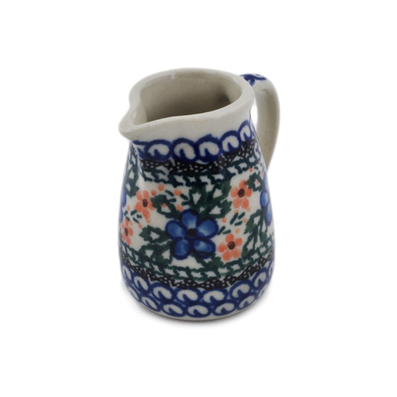Polish Pottery 2 Mini Jug Cobblestone Garden