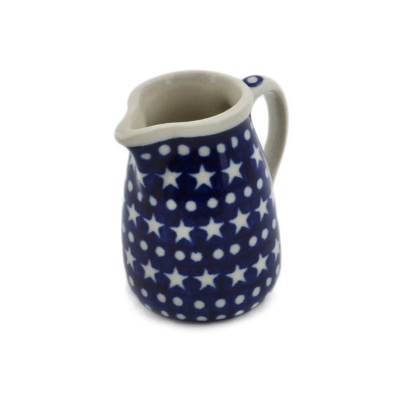 Polish Pottery 2 Mini Jug Midnight Stars