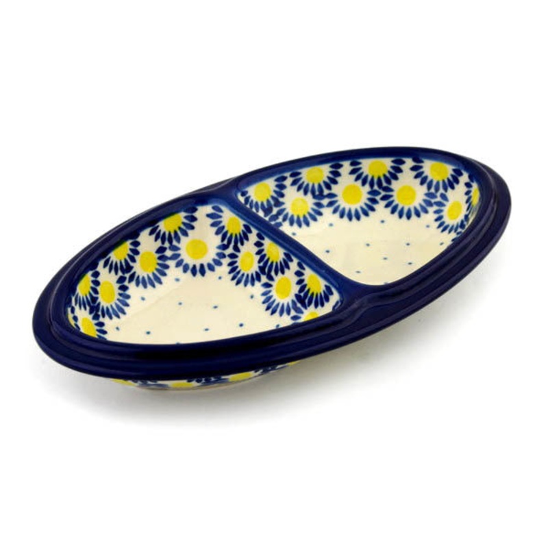 Polish Pottery 9 Platter Radient Scales