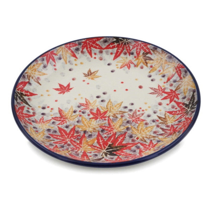 Polish Pottery Dessert Plate Perfect Autumn UNIKAT