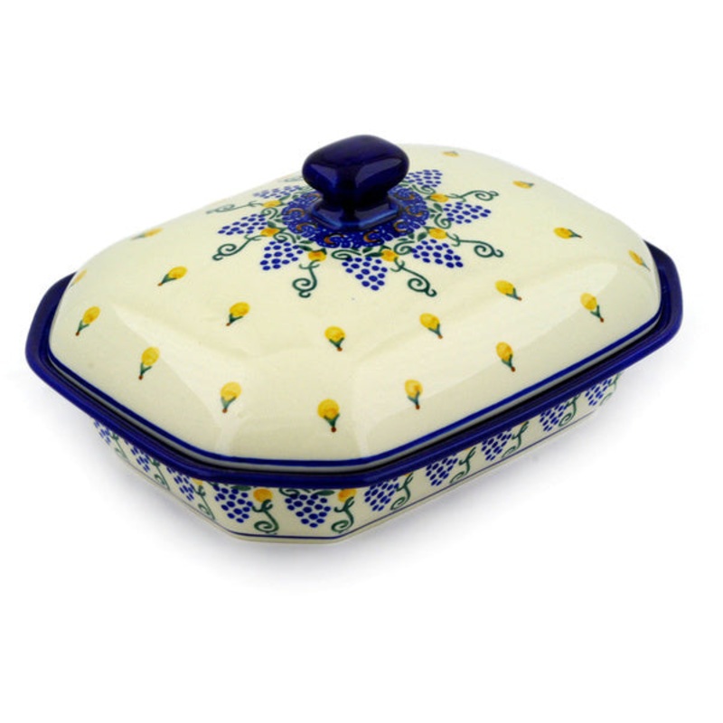 Polish Pottery 10 Dish with Cover Tuscan Dreams