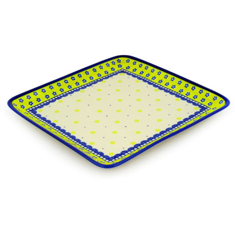 Polish Pottery 11 Platter Sunshine Daisies