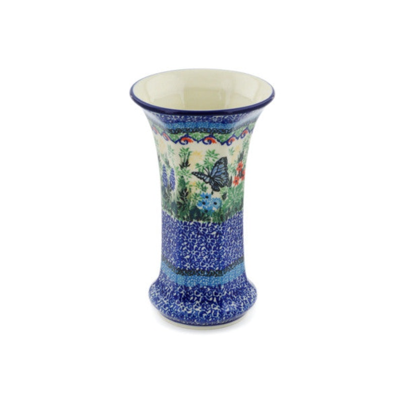 Polish Pottery 7 Vase Summer Landscape UNIKAT