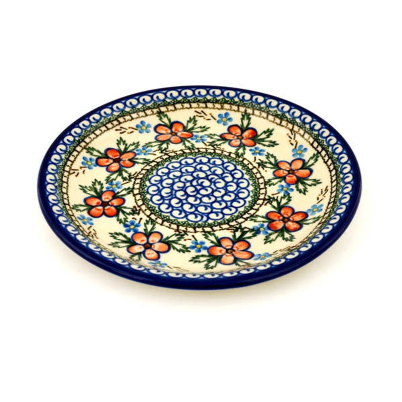 Polish Pottery 8 Plate Lancaster Rose