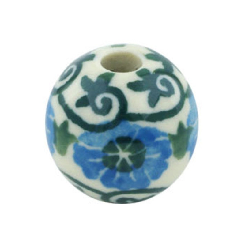 Polish Pottery -inch Bead Poppy Circle