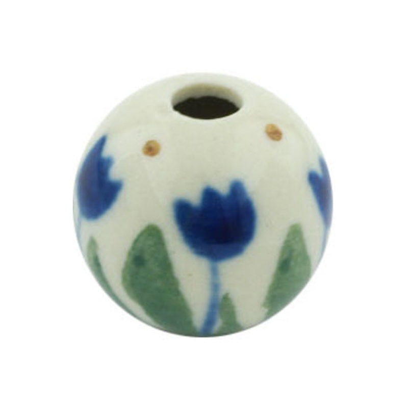 Polish Pottery -inch Bead Water Tulip
