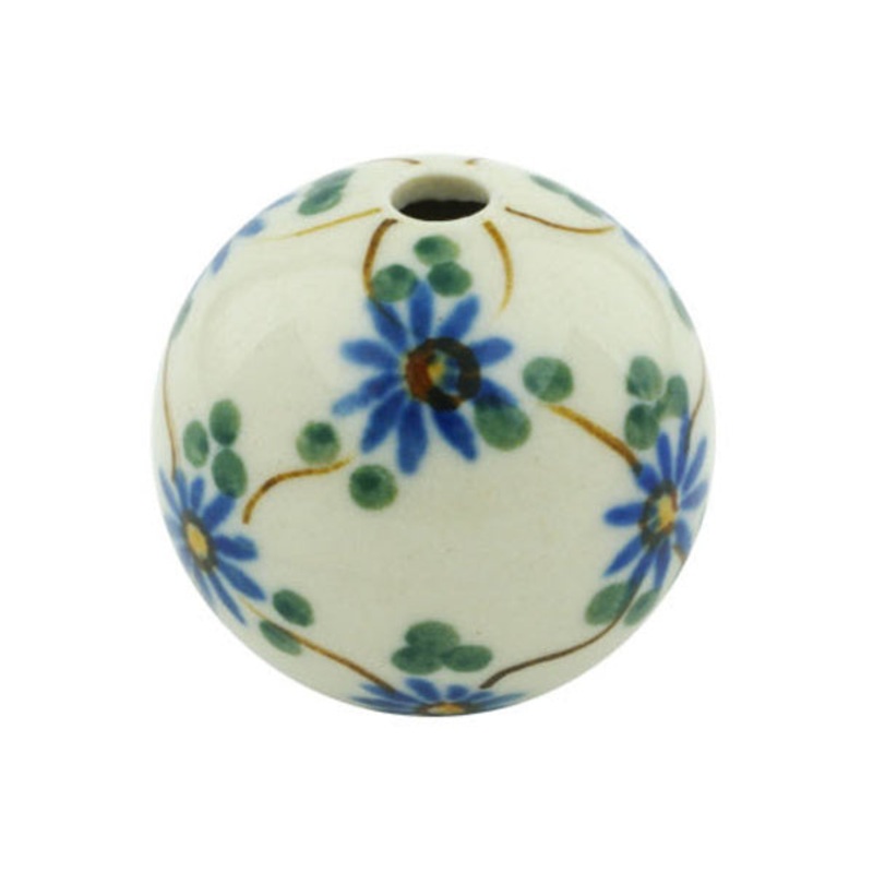 Polish Pottery 1 Bead Aster Trellis