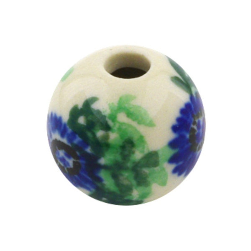 Polish Pottery -inch Bead Royal Ferns