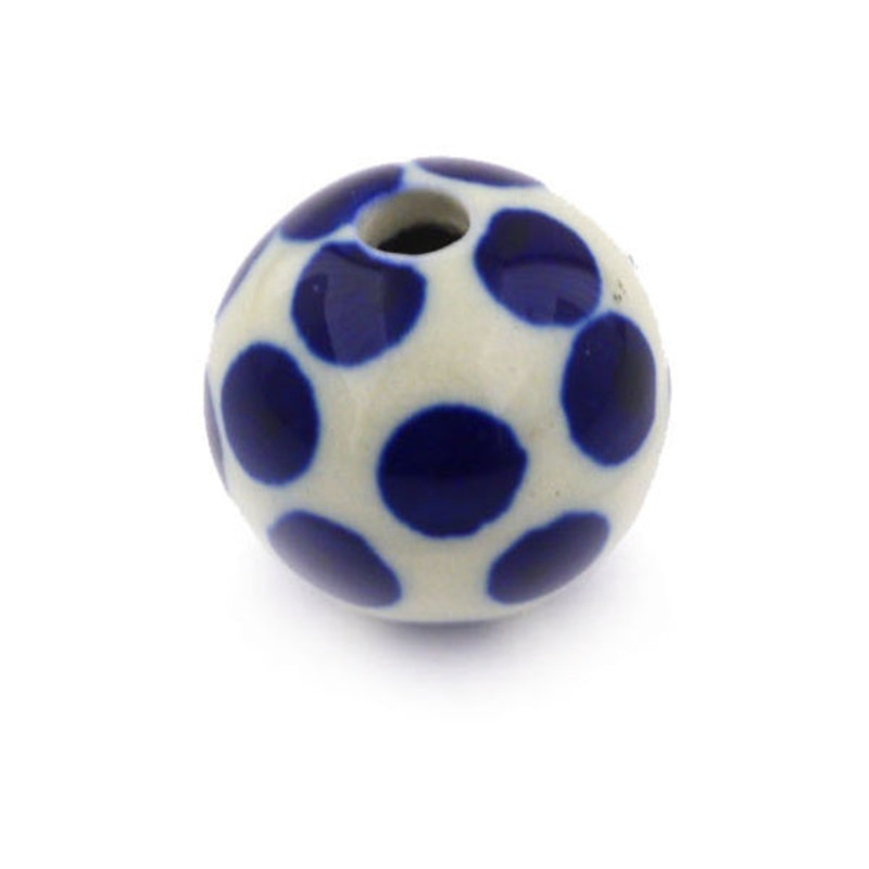 Polish Pottery 1 Bead Polka Dot Delight