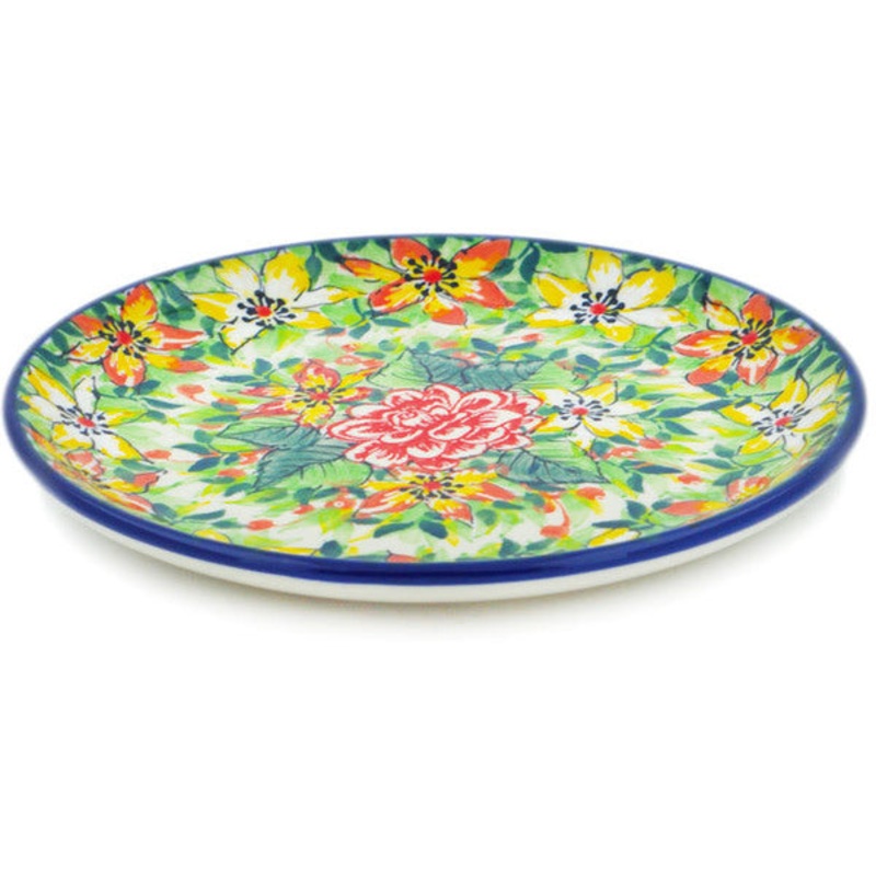 Polish Pottery Toast Plate Summer In The 60’s UNIKAT
