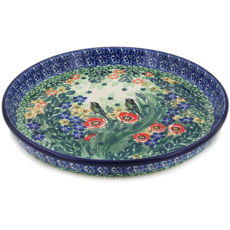 Polish Pottery 10 Cookie Platter Window Views UNIKAT