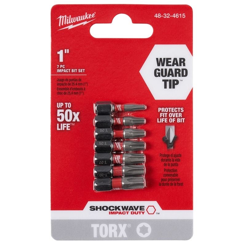48-32-4615 SHOCKWAVE Impact Torx Insert Bit Set – 7 Piece