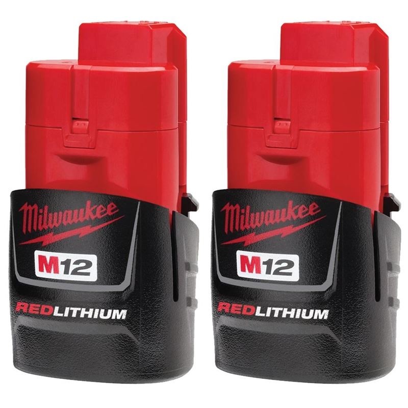 48-11-2411 M12 REDLITHIUM 1.5Ah Compact Battery Pack – 2 Piece