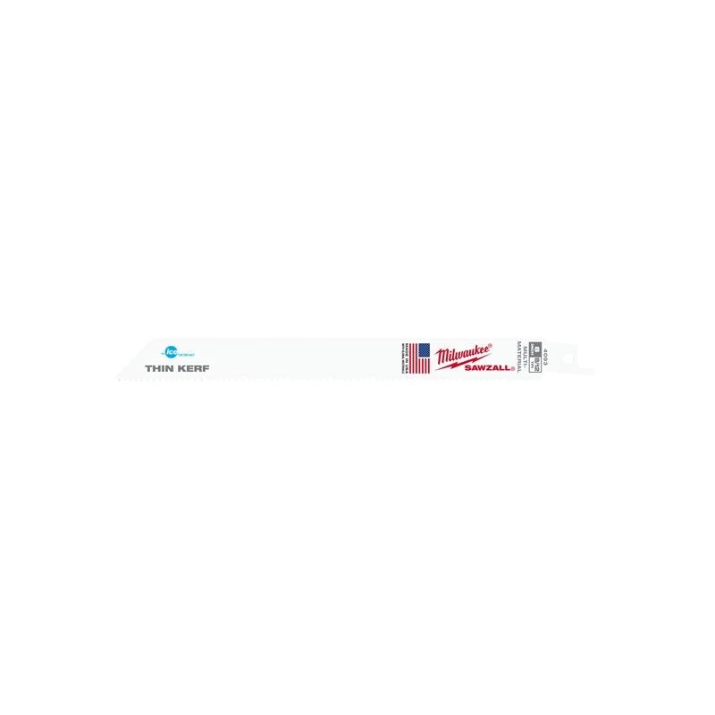 48-00-4093 8 in. 8/12 TPI Ice Hardened SAWZALL Blades – 5 Pack