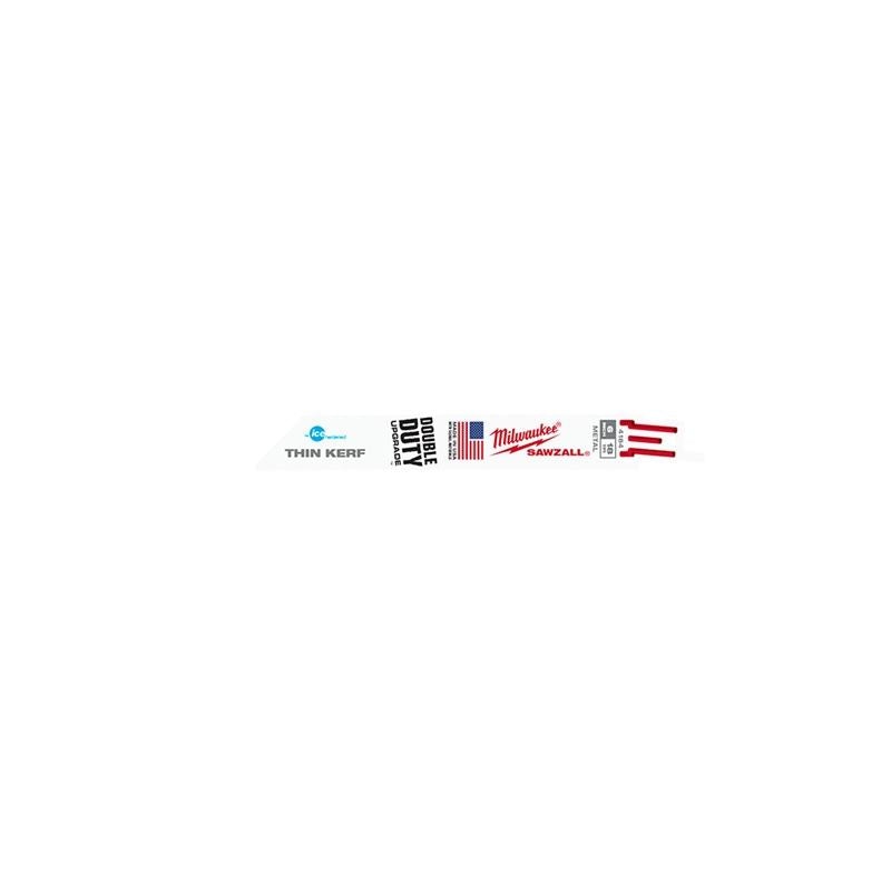 48-00-4184 6 in. 18 TPI Thin Kerf Ice Hardened SAWZALL Blades – 5 Pack
