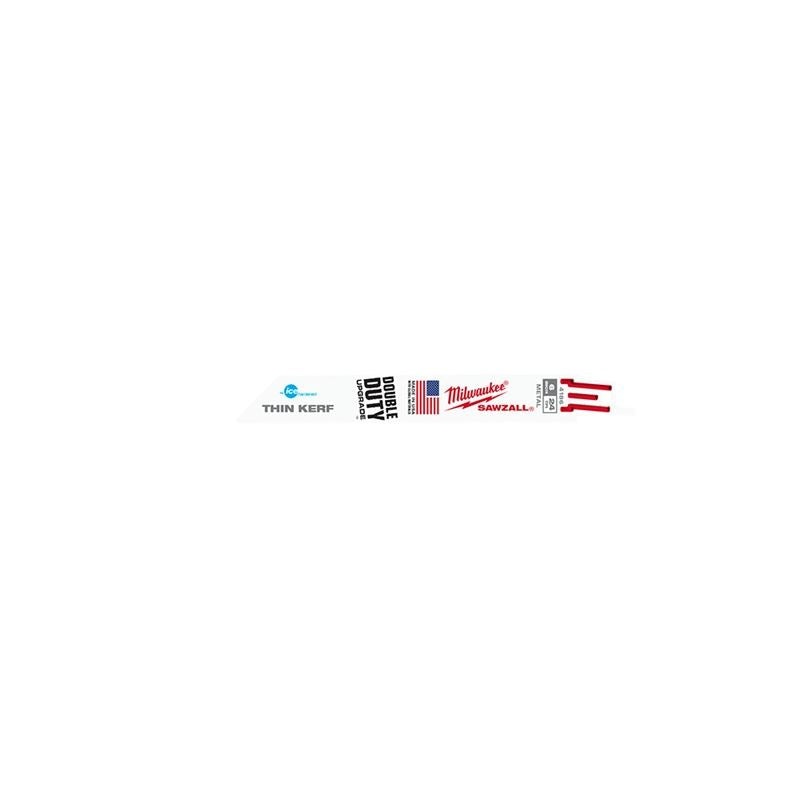 48-00-4186 6 in. 24 TPI Thin Kerf Ice Hardened SAWZALL Blades – 5 Pack