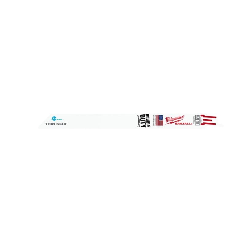 48-00-4188 9 in. 18 TPI Thin Kerf Ice Hardened SAWZALL Blades – 5 Pack