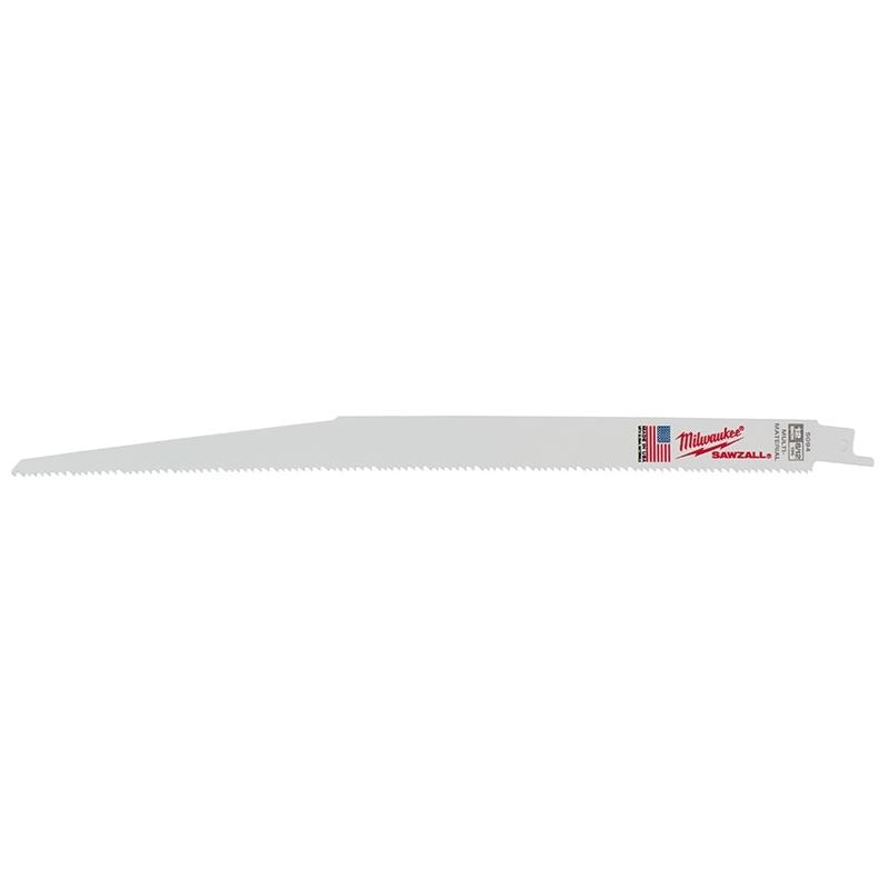 48-00-5094 12 in. 8/12 TPI SAWZALL Blades – 5 Pack