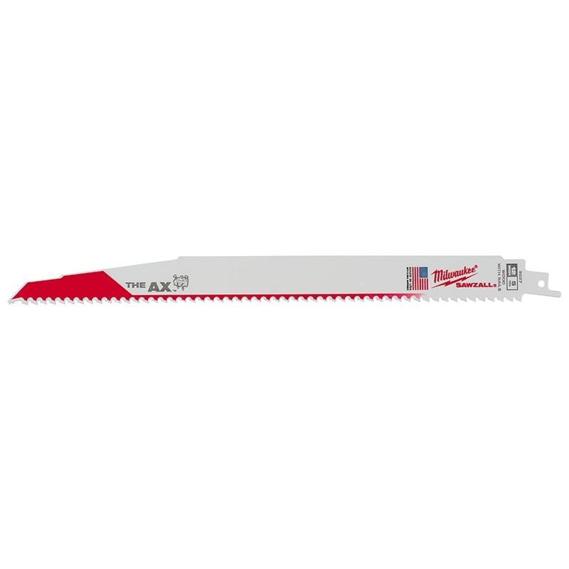 48-00-8027 12 in. 5 TPI The Ax SAWZALL Blade – 25 Pack
