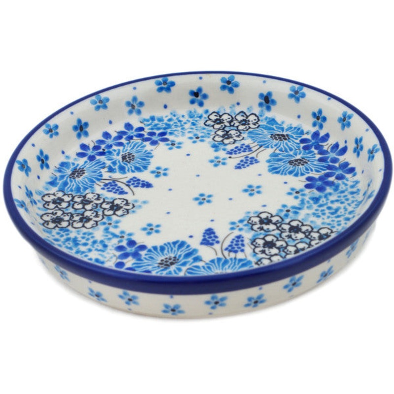 Polish Pottery 6 Condiment Dish Morning Glory UNIKAT
