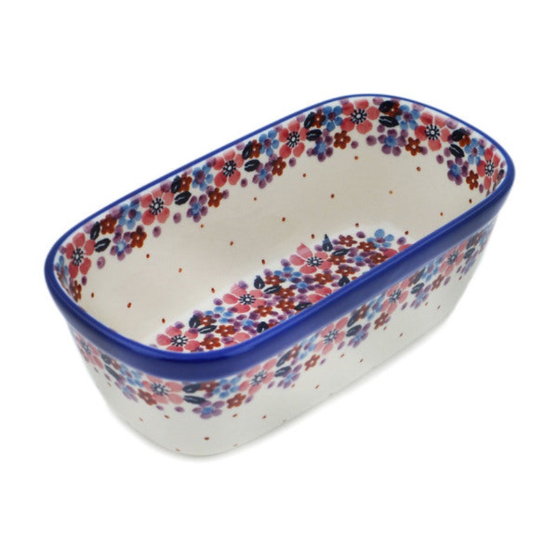 Polish Pottery Mini loaf pan Fall Memories UNIKAT