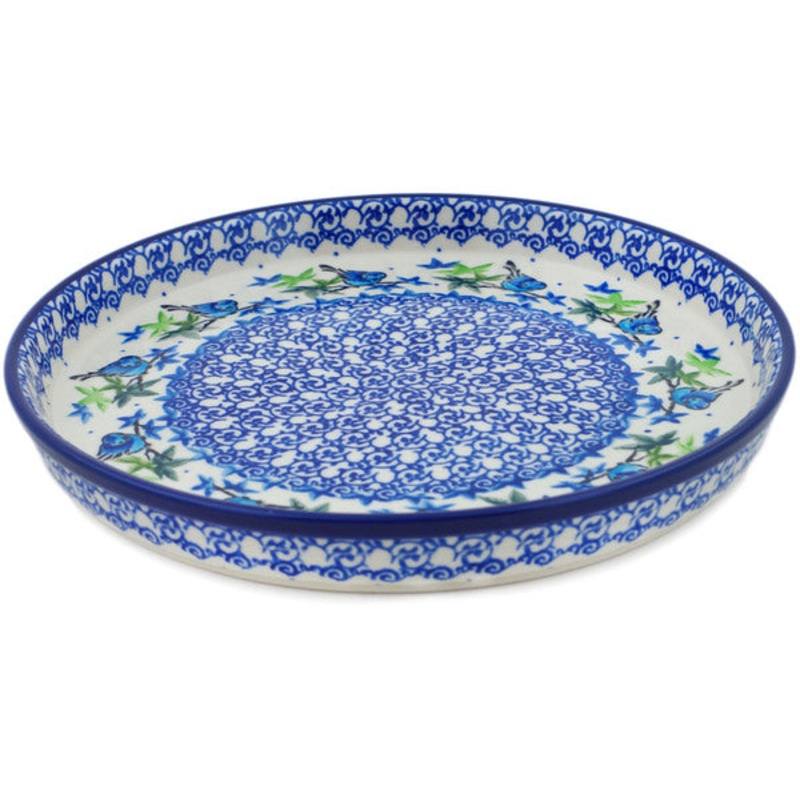 Polish Pottery 10 Cookie Platter Birdy Babies