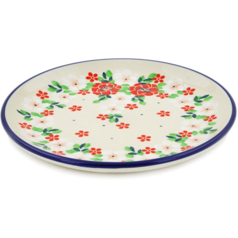 Polish Pottery Toast Plate Rosy Cheeks