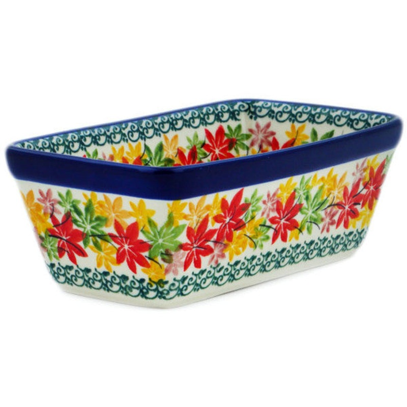 Polish Pottery Mini loaf pan Fall Vibes