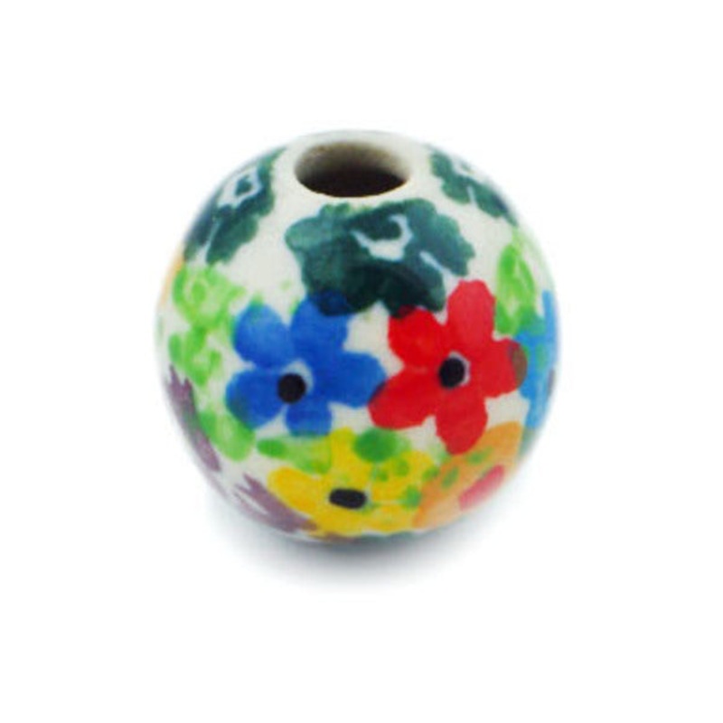 Polish Pottery -inch Bead Colors Of The Wind UNIKAT