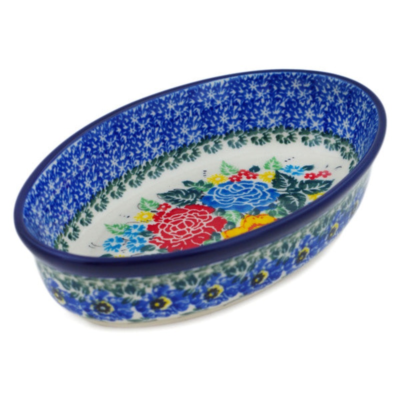 Polish Pottery 6 Condiment Dish Magnificent Surprise UNIKAT
