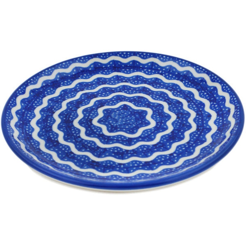 Polish Pottery Toast Plate Totally Wavy