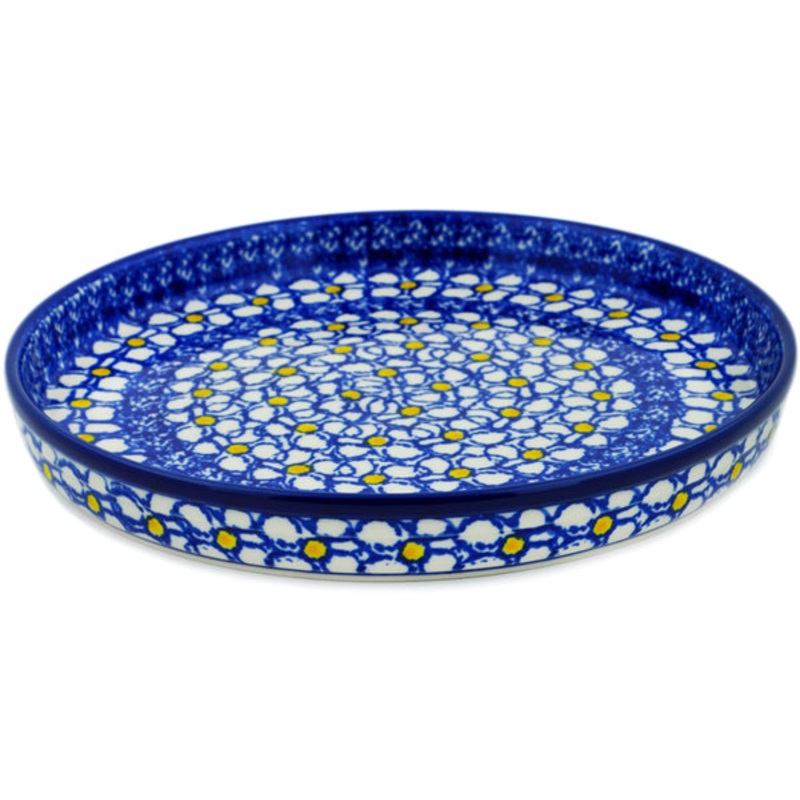 Polish Pottery 10 Cookie Platter Whoopsy Daisy