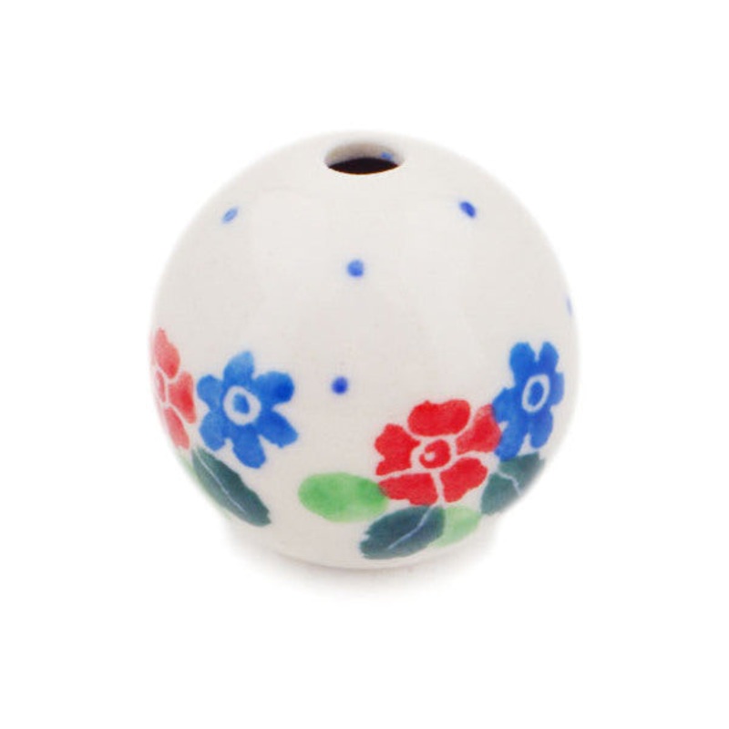 Polish Pottery 1 Bead A Touch Of Spring