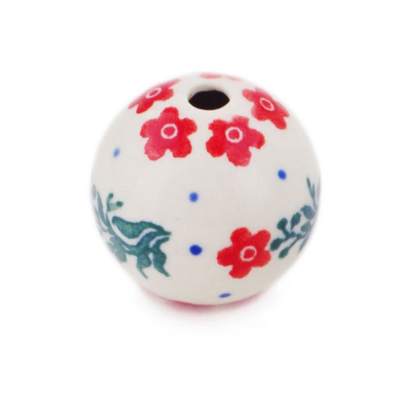 Polish Pottery 1 Bead Peek A Boo