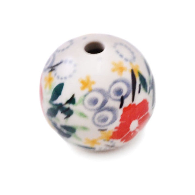 Polish Pottery 1 Bead Summer Joy UNIKAT