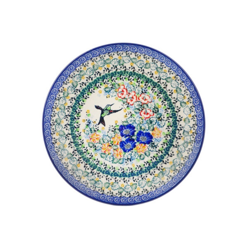 Polish Pottery 10 Plate Beautiful Canopy UNIKAT