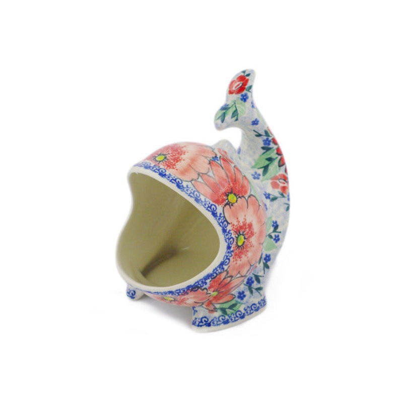 Polish Pottery Salt Cellar, Salt Pig, Sponge Holder, Whale Peak Of Perfection UNIKAT