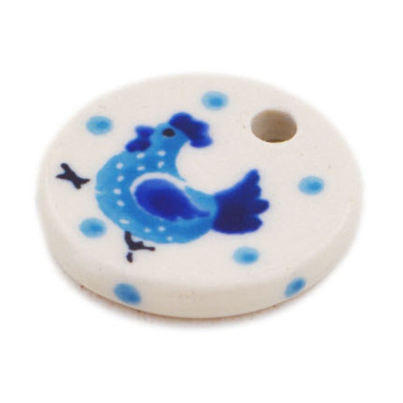 Polish Pottery 1 Pendant Run Chicken Run