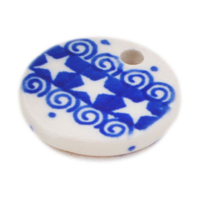 Polish Pottery 1 Pendant Swirling Stars