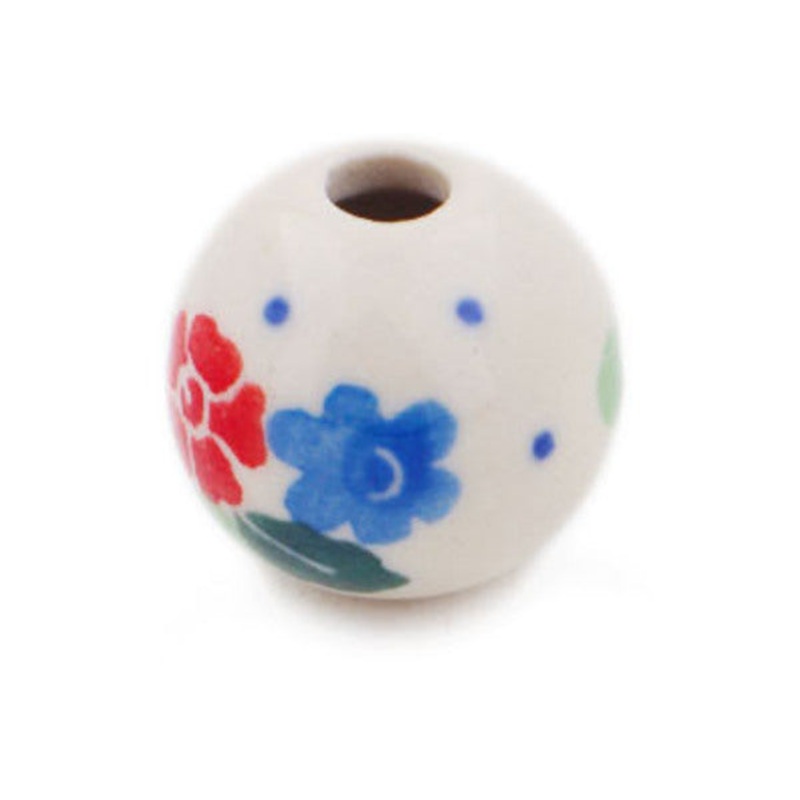 Polish Pottery -inch Bead A Touch Of Spring