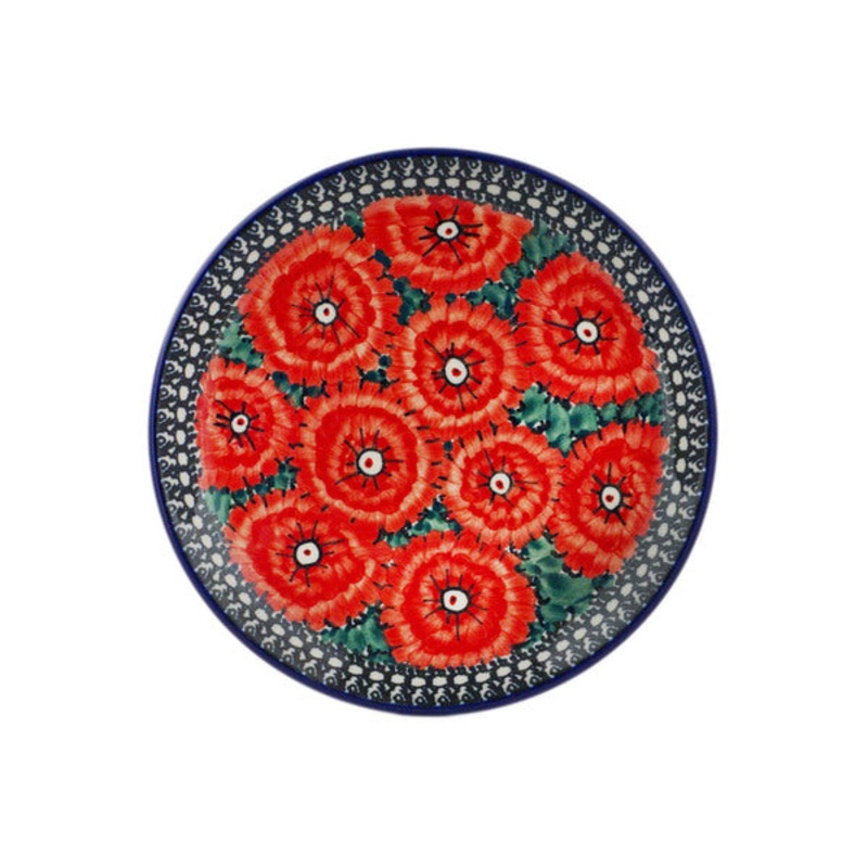 Polish Pottery Toast Plate Temptation UNIKAT
