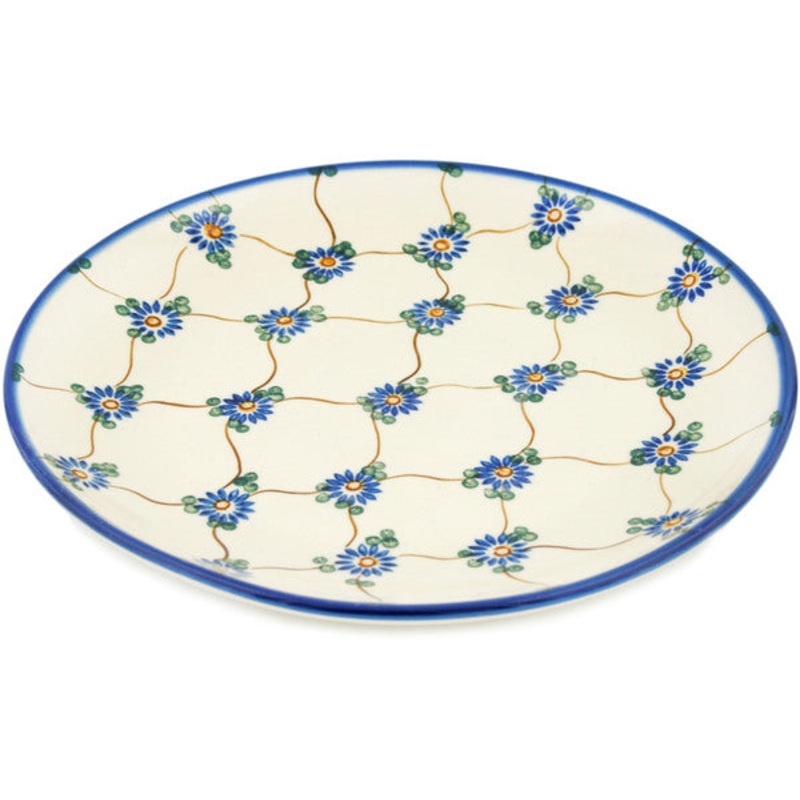 Polish Pottery 10 Plate Aster Trellis