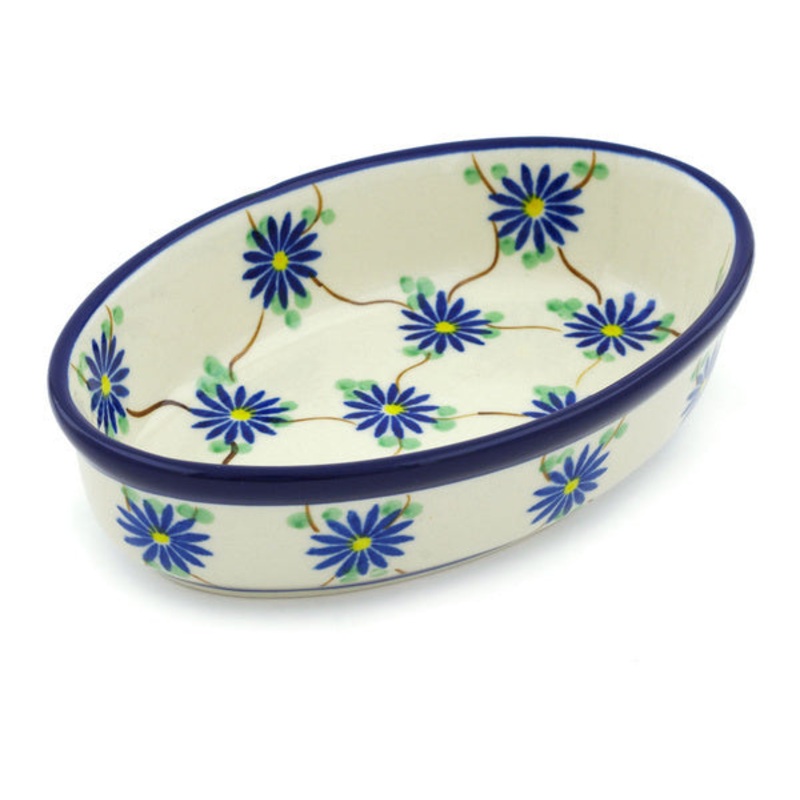 Polish Pottery 6 Condiment Dish Aster Trellis