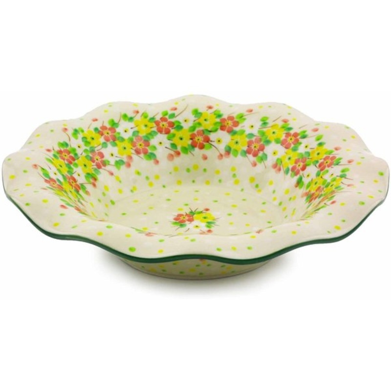 Polish Pottery 10 Bowl Blossom Sprinkle UNIKAT