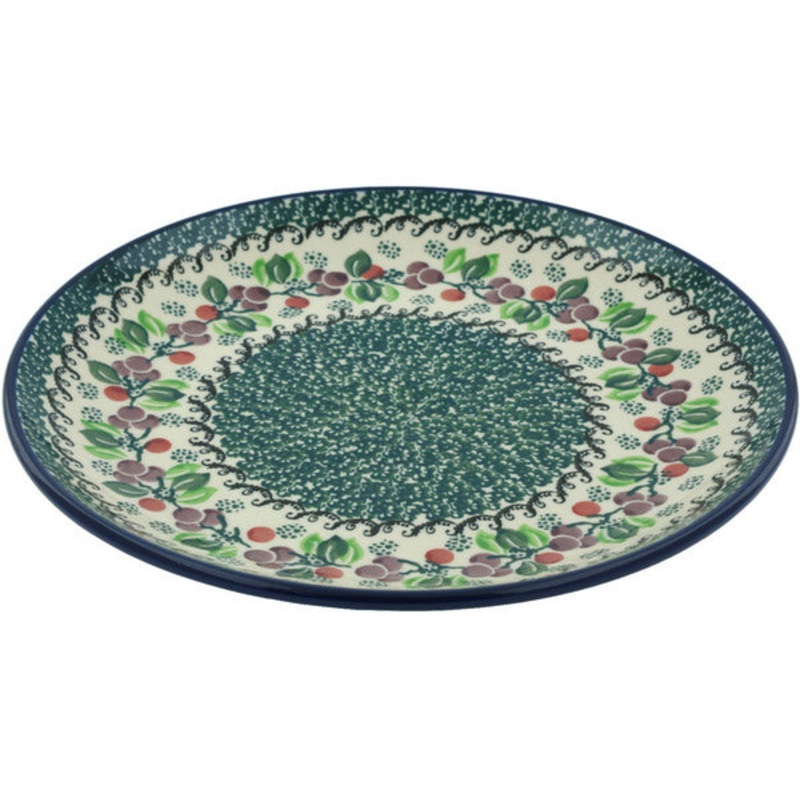 Polish Pottery 10 Plate Berry Garland
