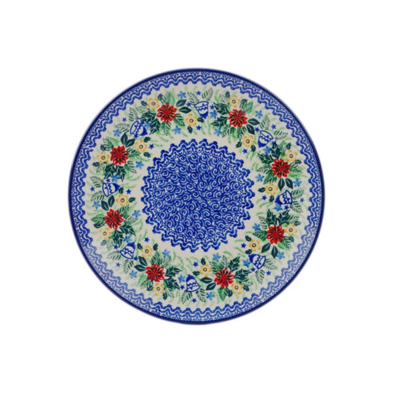 Polish Pottery 10 Plate Bells Are Ringing UNIKAT