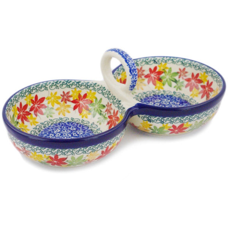 Polish Pottery 10 Condiment Dish Fall Vibes